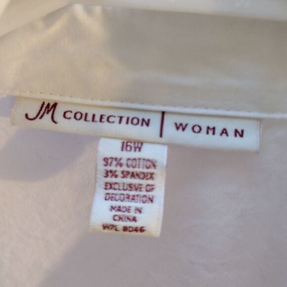 JM Collection wrap shirt - Picture 6 of 8